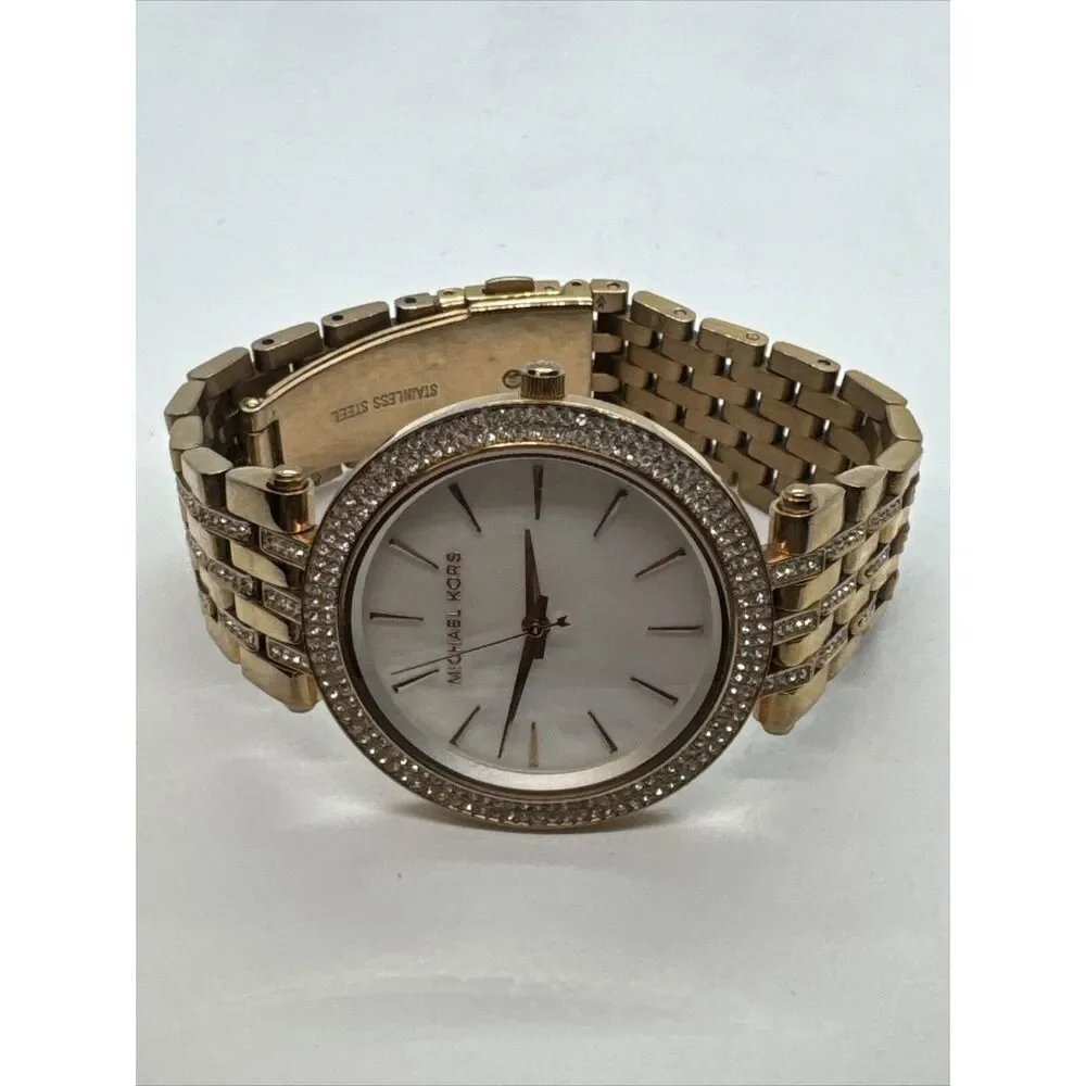 Michael Kors Darci MK3220 Womens Rose Gold Analog Dial Quartz Wrist Watch JNA409